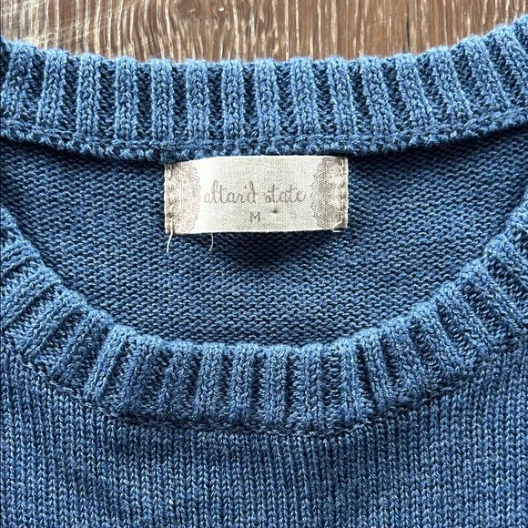 Altar'd State Denim Blue Sweater - Picture 2 of 6